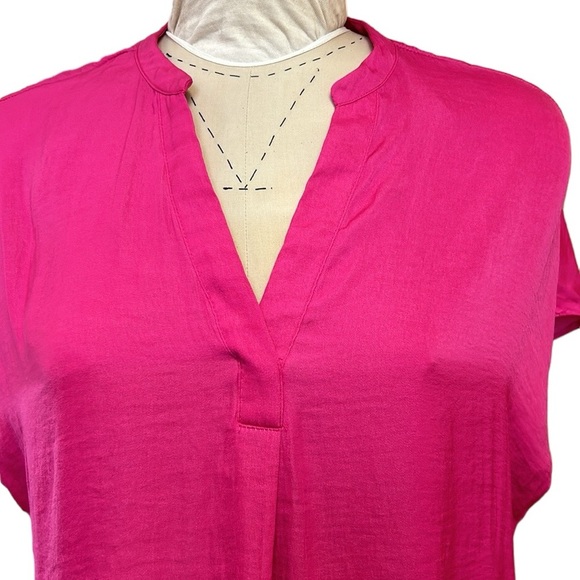 Rachel Roy Women’s Blouse Dolman Sleeve V-neck Hot Pink/Fuschia XL - Picture 5 of 9